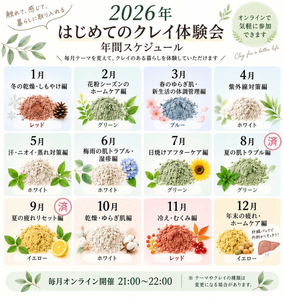 初めてのクレイ体験会